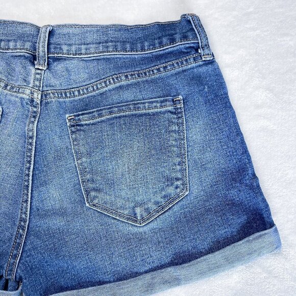 Old Navy Jean Shorts | 3" Inseam | Medium Wash | Size 2 | Boyfriend | Distressed - Picture 8 of 11